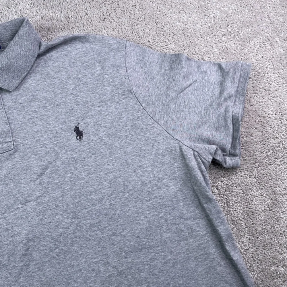 Polo Ralph Lauren‎ Polo Shirt Mens XL Gray Jersey Knit Short Sleeve Pony Preppy